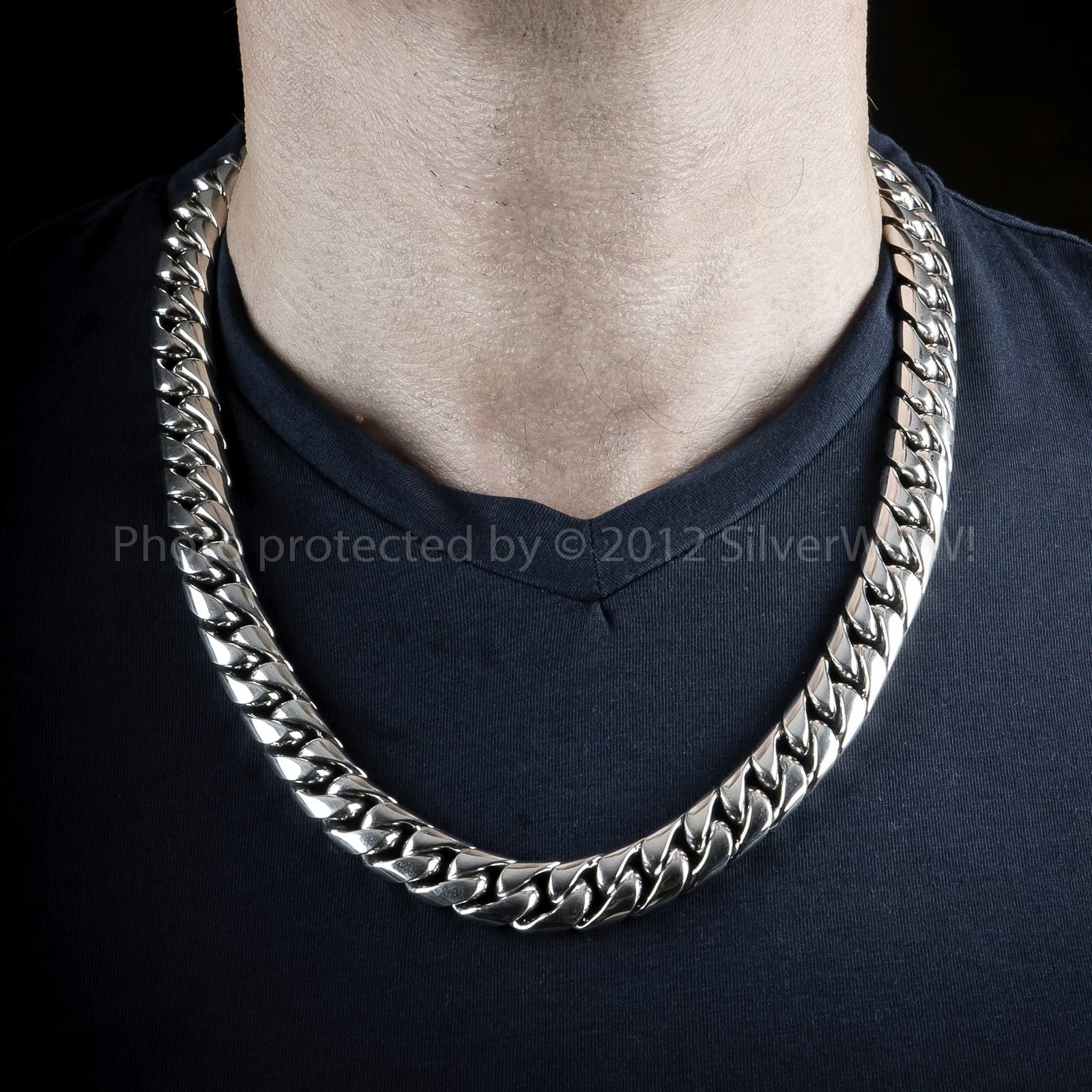 15mm Cuban Link Necklace Chain