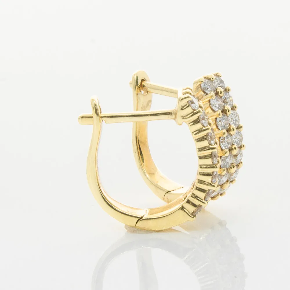 18ct Yellow Gold .50ct Diamond Apollo Earrings