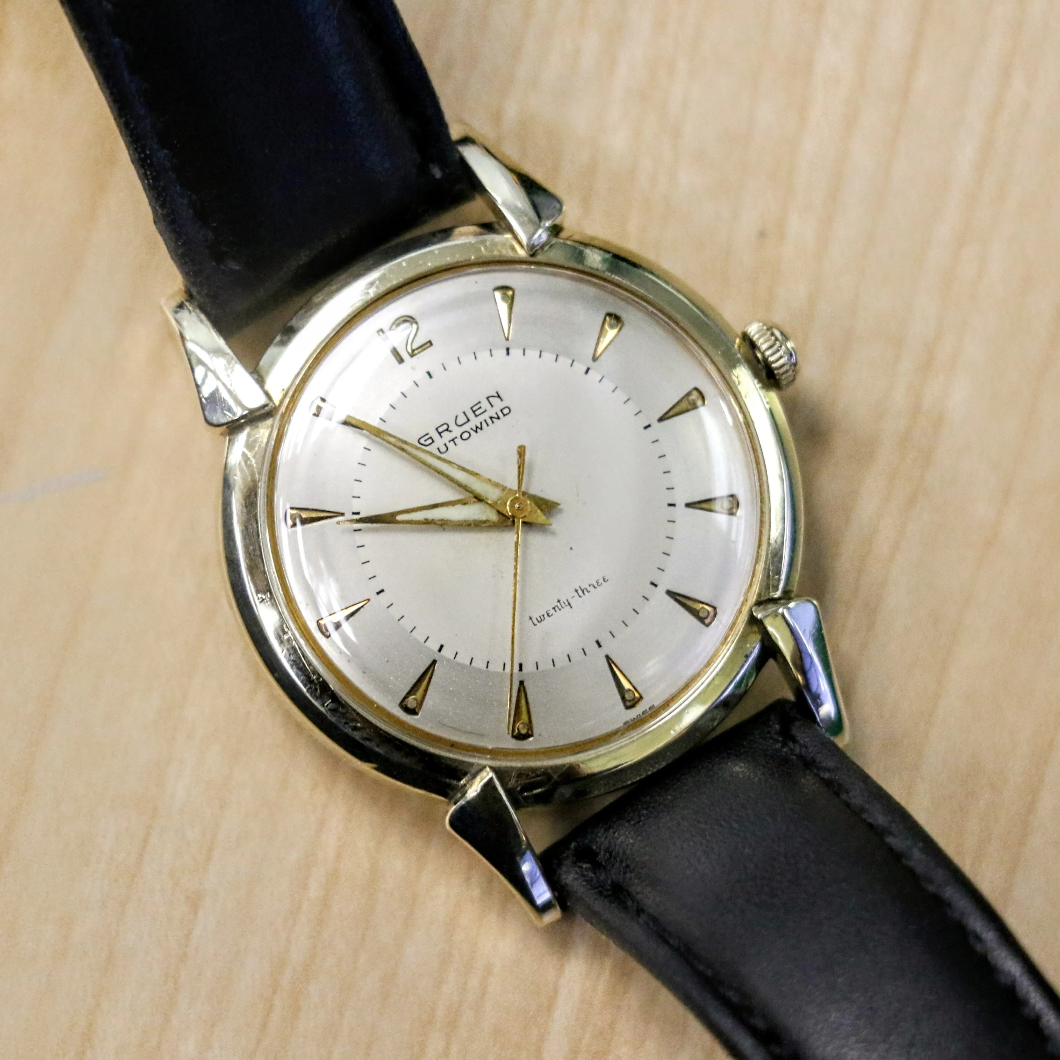 1956 GRUEN Precision Autowind Wristwatch 23 Jewels Cal. 930SS Swiss Made Watch