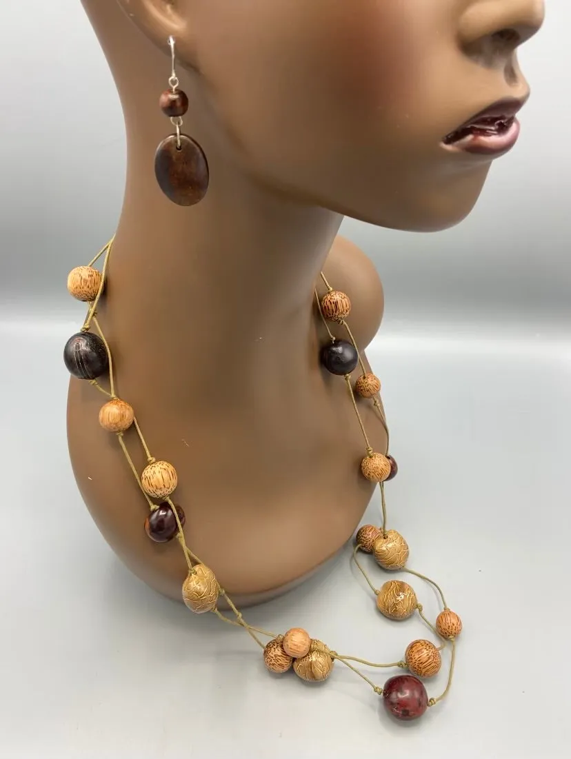 Atta Matinee Bead Necklace