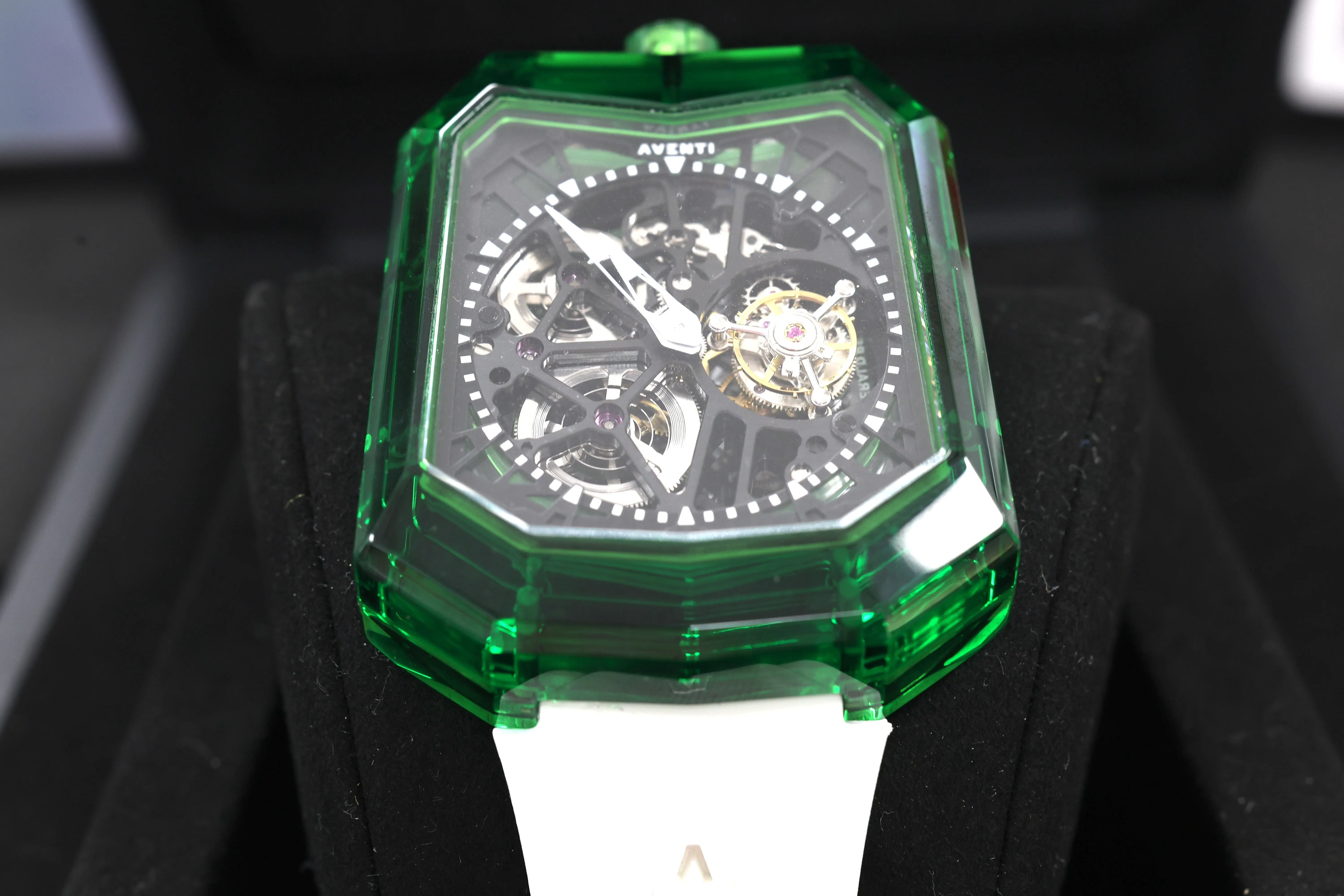 Aventi Sapphire Collection Tourbillon Emerald Green A11-05
