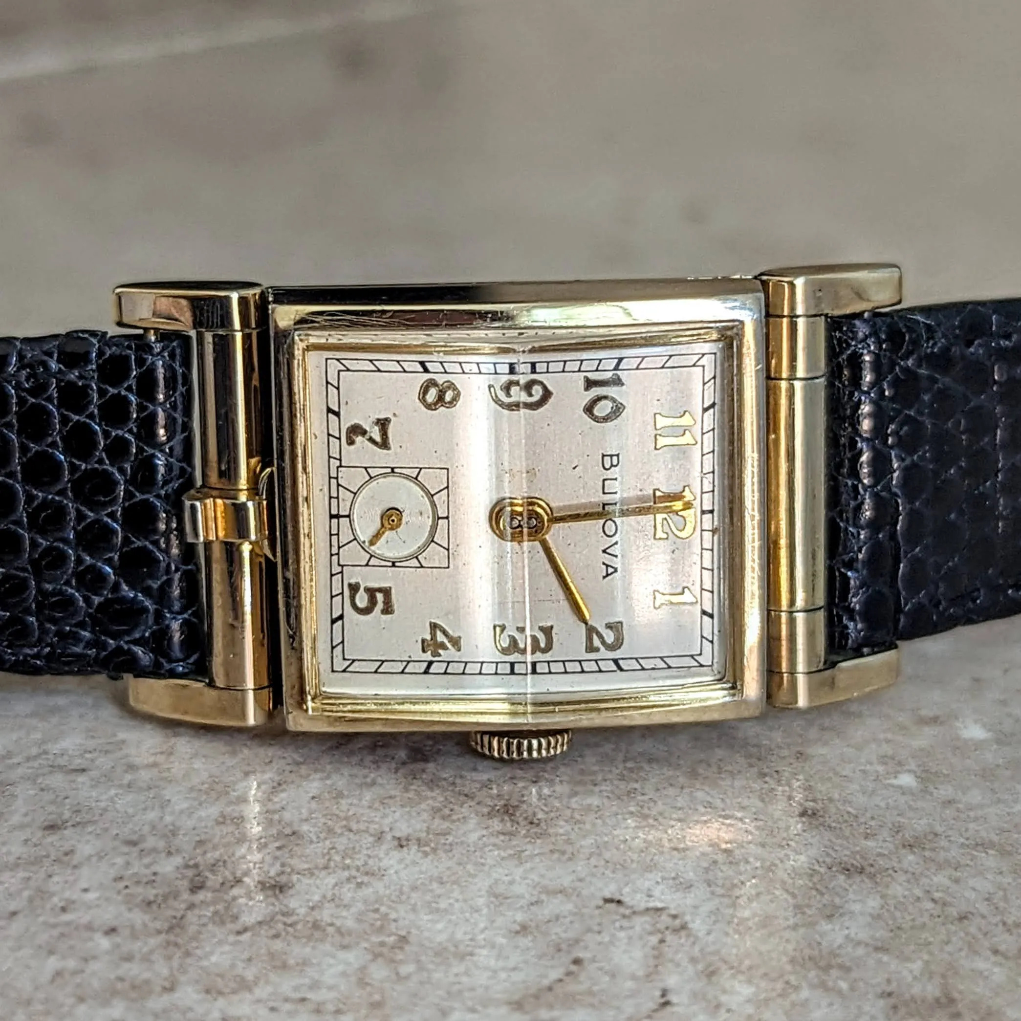 BULOVA 1950 Photo Watch “A” Photo Frame Wristwatch 17 Jewels Cal. 8AC U.S.A. Made