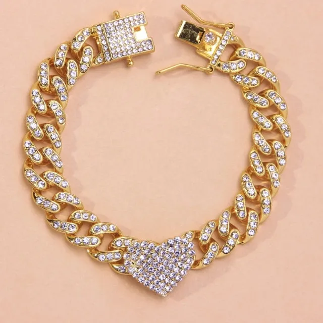 Crystal Hiphop Butterfly Anklet