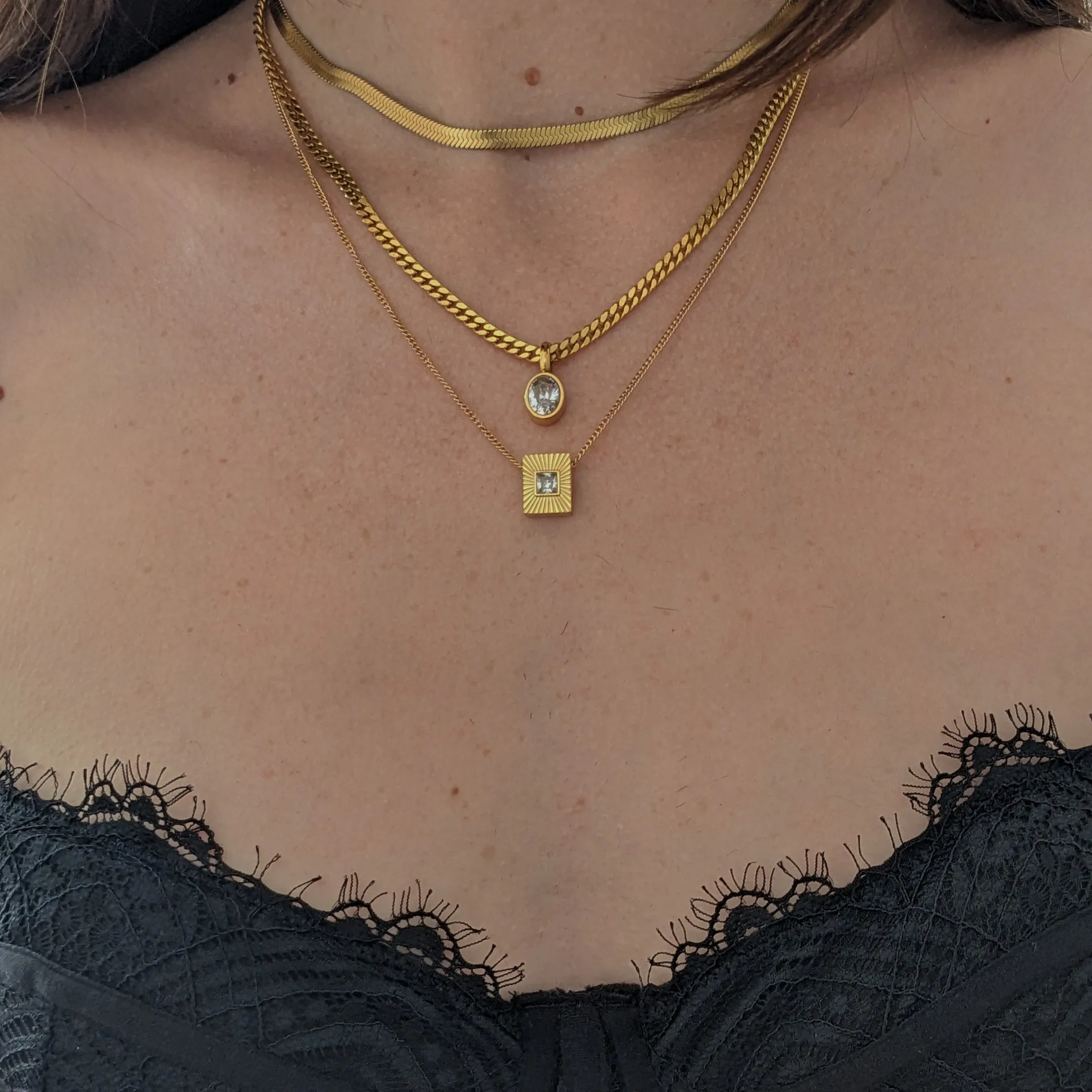 Demis Sparkling CZ Pendant Necklace