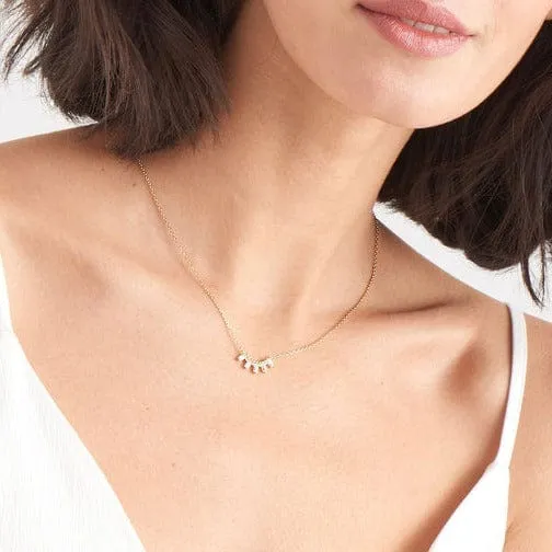 Gold Glow Solid Bar Necklace