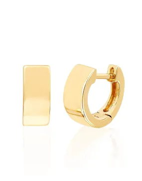 Gold Jumbo Huggie Earrings