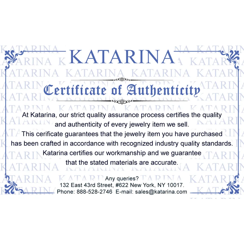 KATARINA 3/4 cttw Bezel Set Diamond Stud Earrings