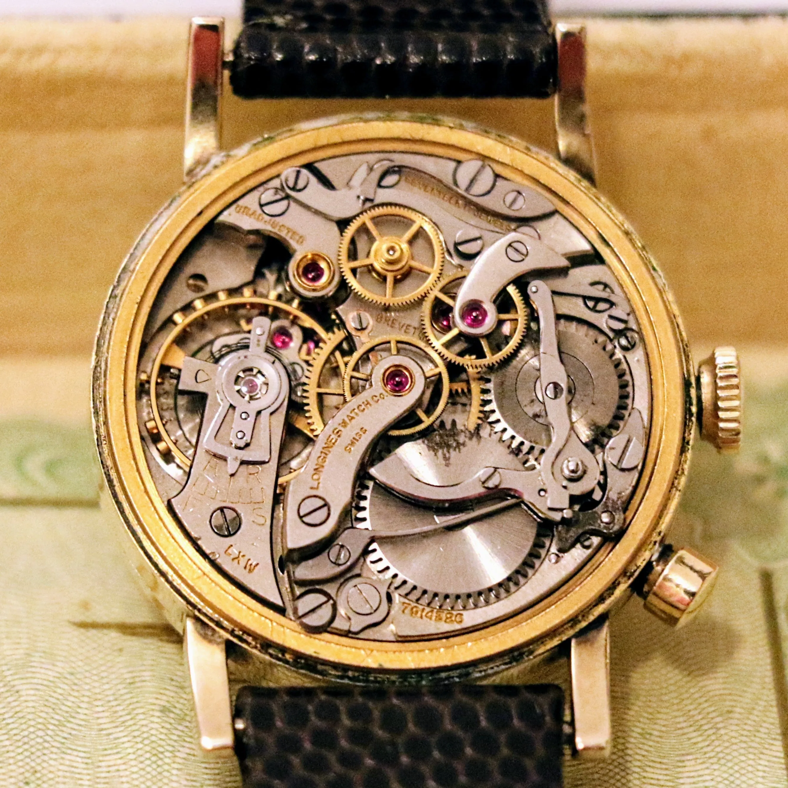 LONGINES Monopusher Chronograph Watch Chronostop Wristwatch - In Box!
