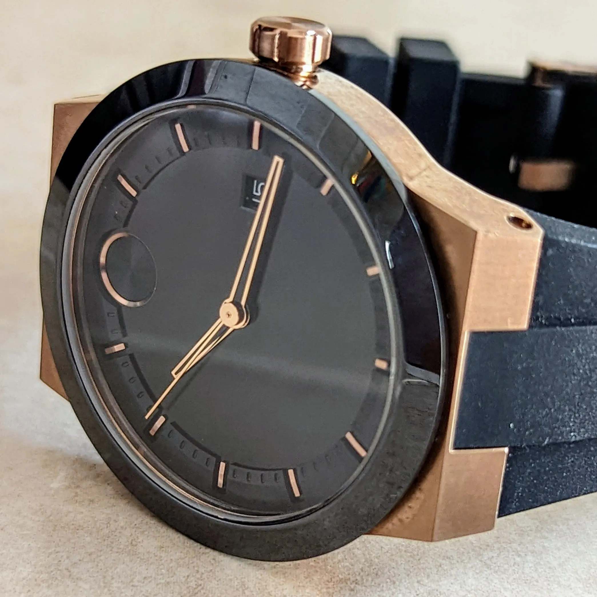 MOVADO Bold Fusion Watch Bronze Case Demo Unit Wristwatch Ref. 3600623