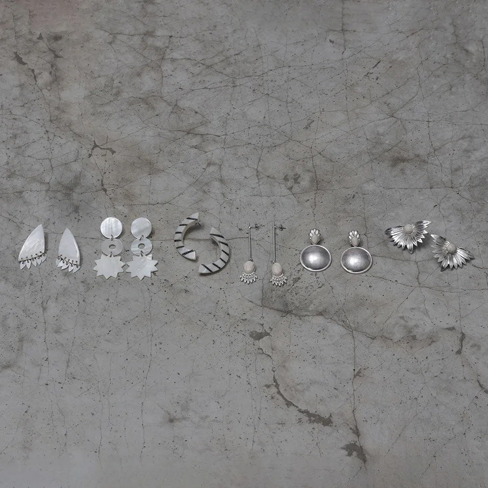 Multi Shaped Shell Link Earrings