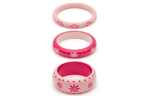 Ripple & Raspberry Set of 3 Duchess Bangles
