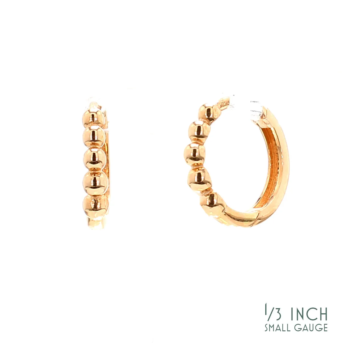 Rose Gold Huggie Earrings