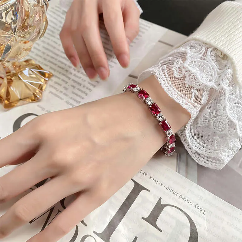 Seiko Ruby Tennis Bracelet