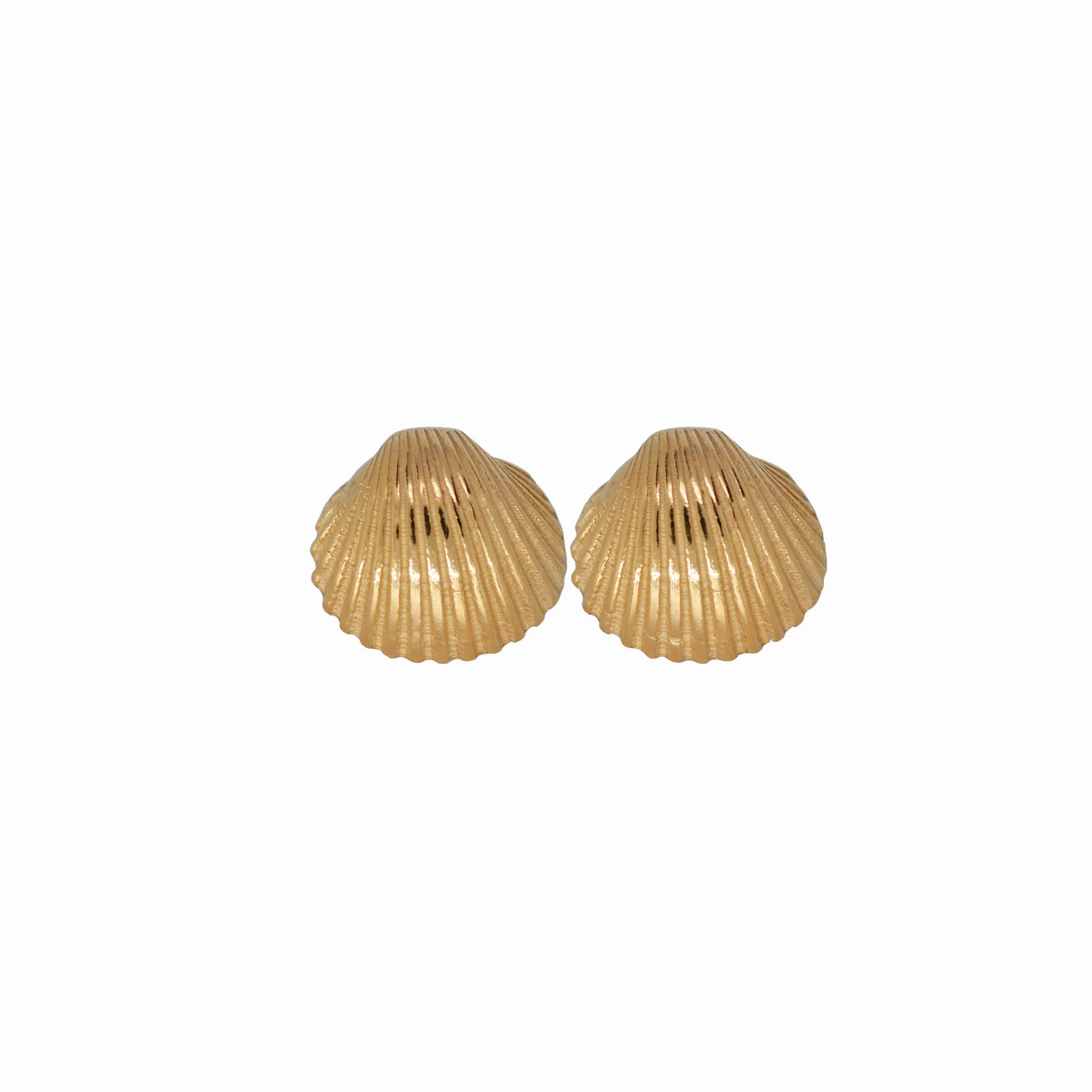 Small Shell Earrings set - Gold-Plated Silver