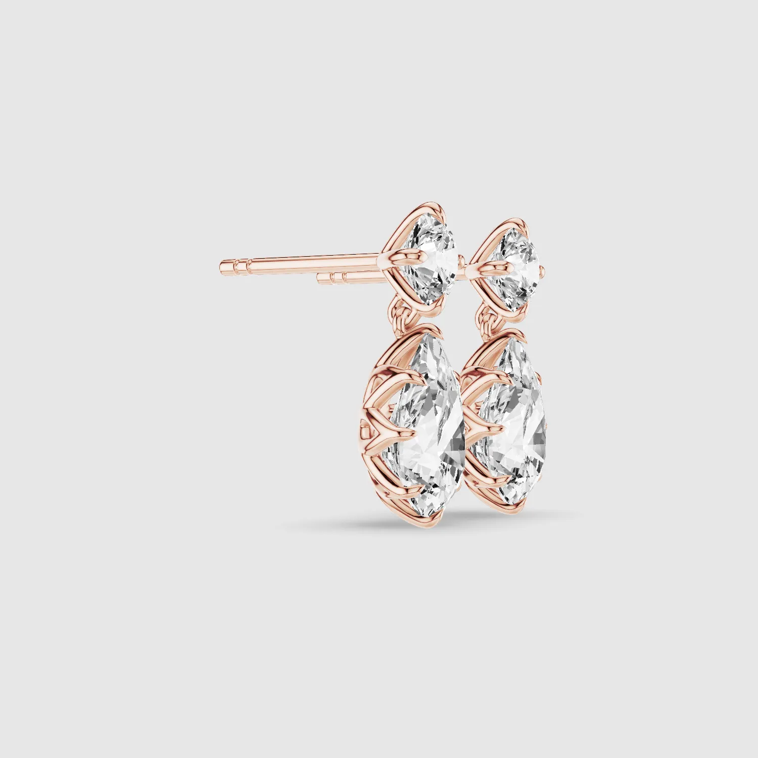 Solitaire Dangler Earrings-Multi Stone