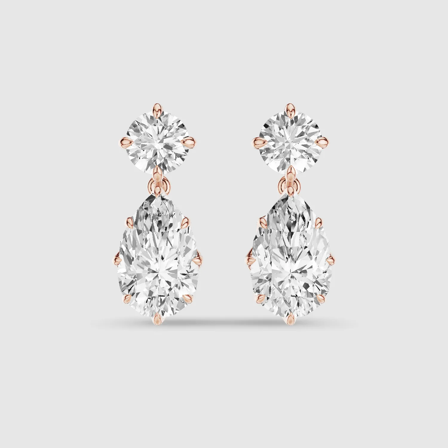 Solitaire Dangler Earrings-Multi Stone