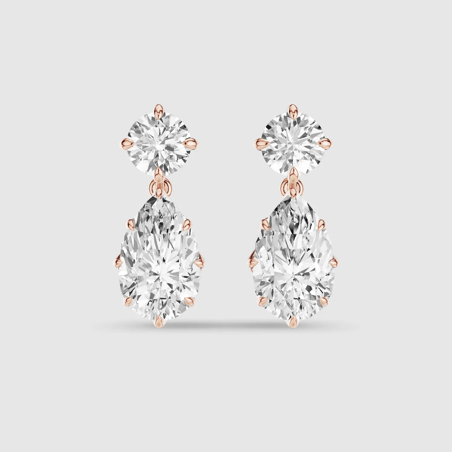 Solitaire Dangler Earrings-Multi Stone