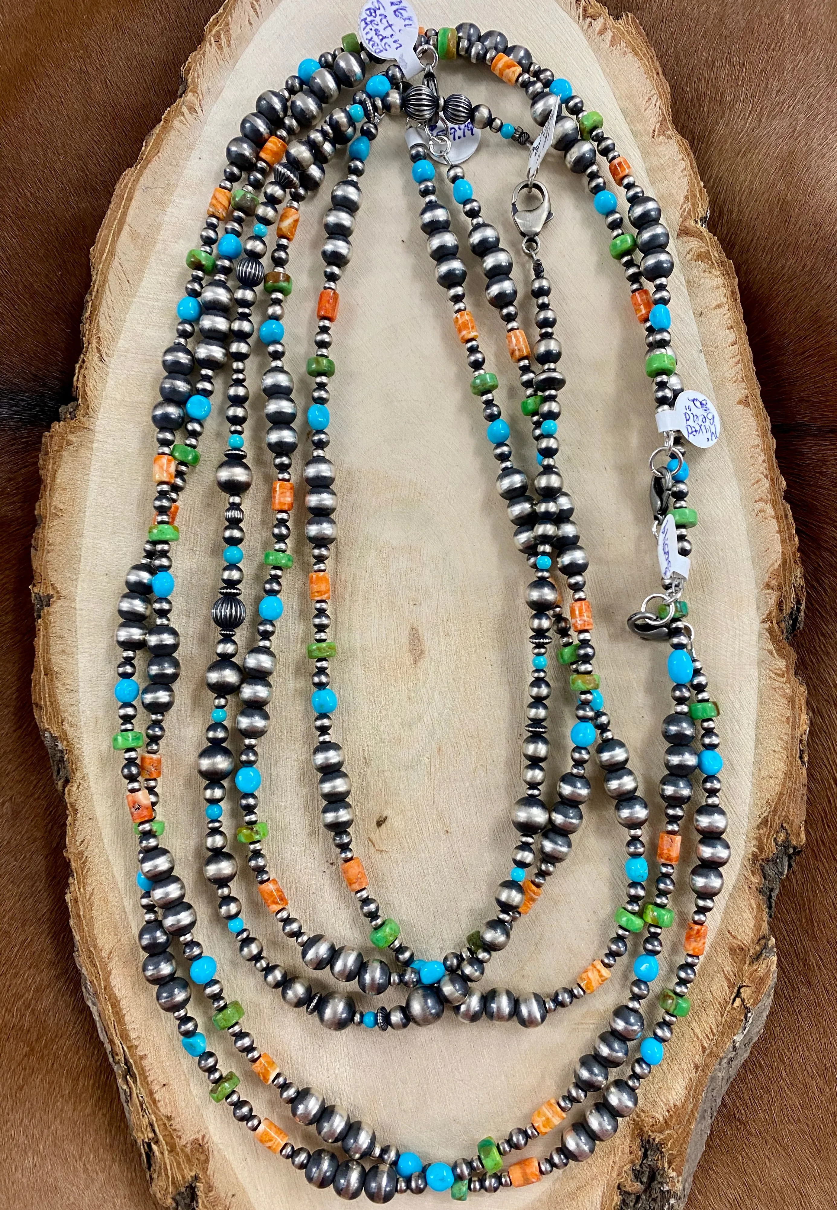 The Bethany 16” Inch Turquoise & Navajo Pearl Necklace