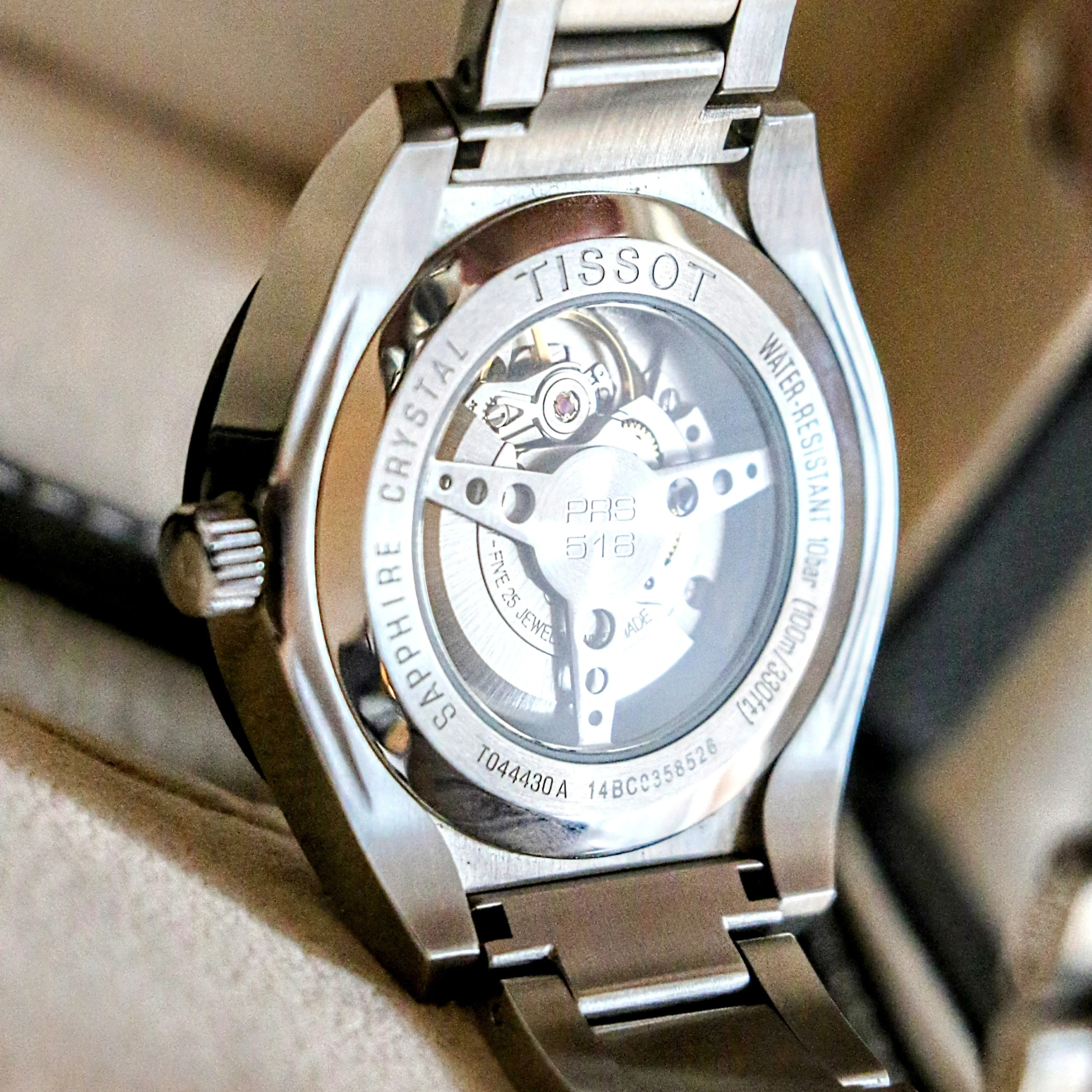 TISSOT PRS516 Automatic Watch Ref. T044430A 25 Jewels Swiss Made SS Wristwatch